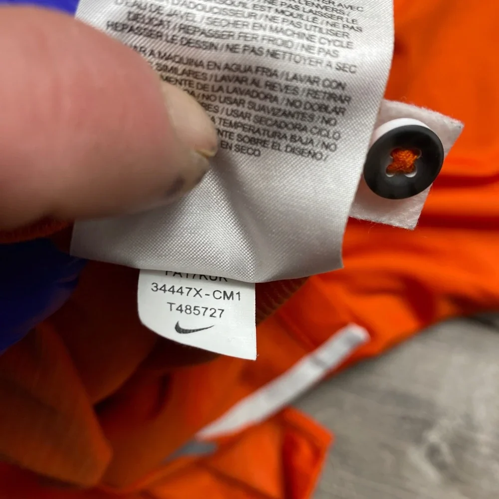 Nike Shirt Clemson Tigers Polo Mens S Orange Dri-FIT Polyester NCAA Golf Fan - Picture 5 of 8